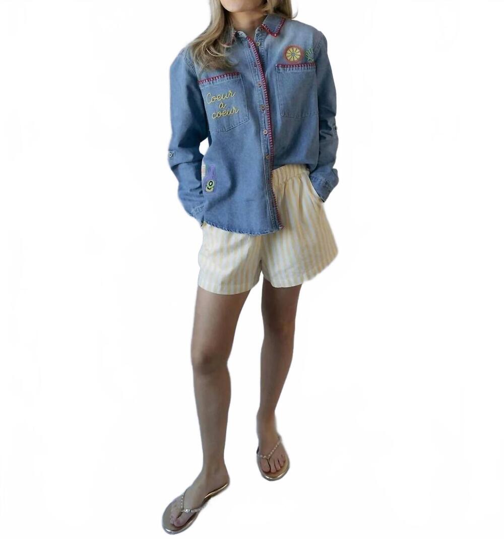 NEW &MERCI beach cowgirl tee in farmer's market